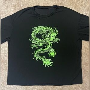 Vibrant Green Dragon Shirt